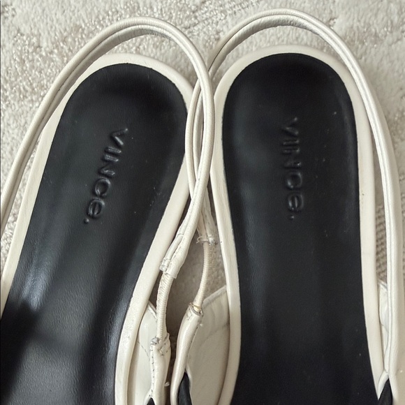 Vince Venice Women's Slingback Flats in White size 11 or 41 UK. - Picture 2 of 9